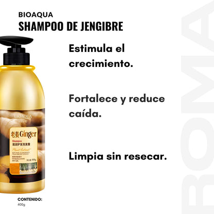 SHAMPOO DE JENGIBRE BIOAQUA 400ML