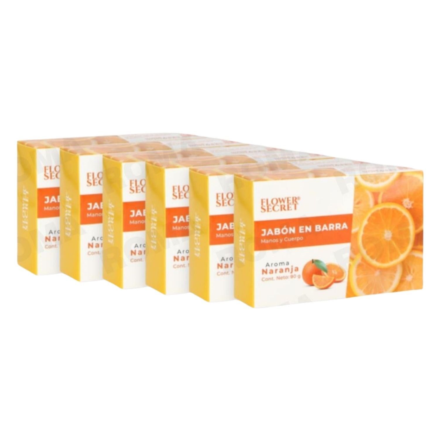 JABÓN EN BARRA AROMA NARANJA 90G FLOWER SECRET