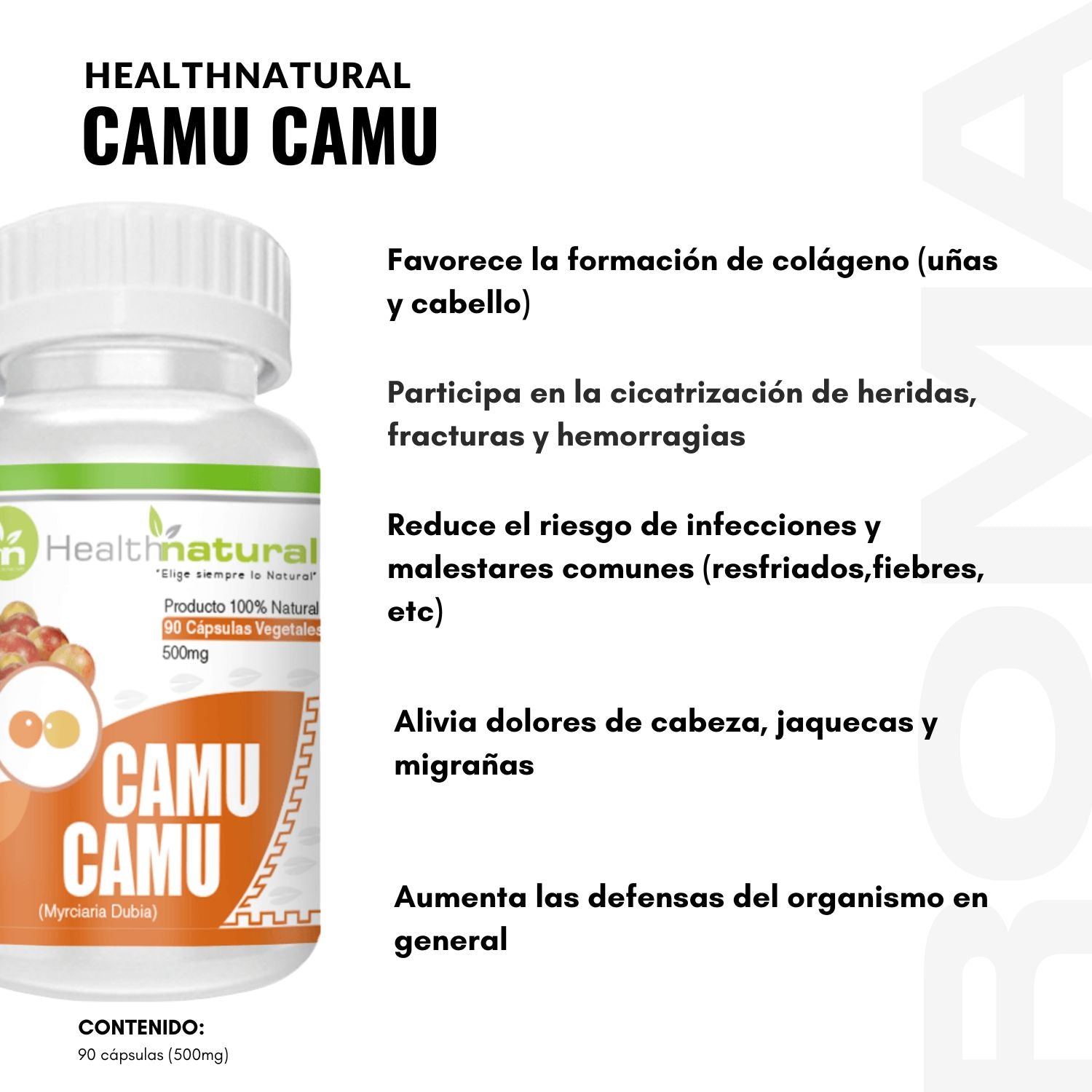 CAMU CAMU HEALTHNATURAL 500MG