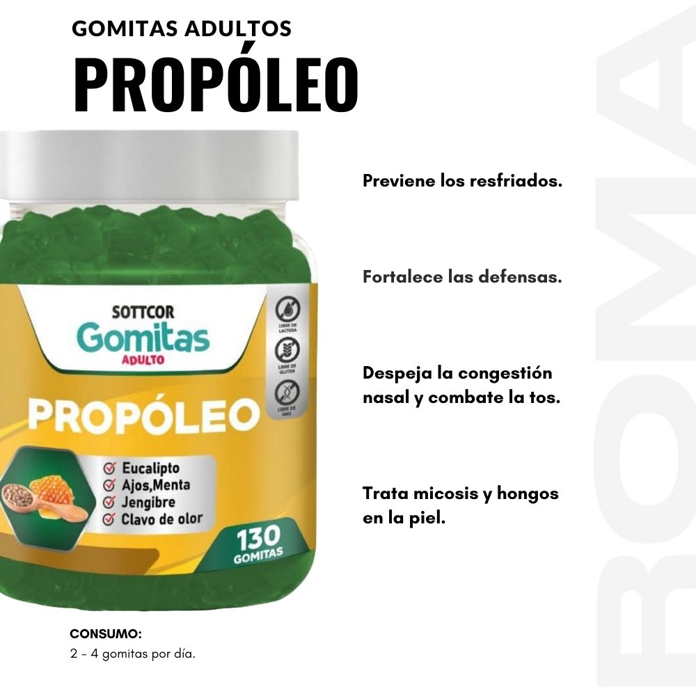 GOMITAS PROPÓLEO 130UND