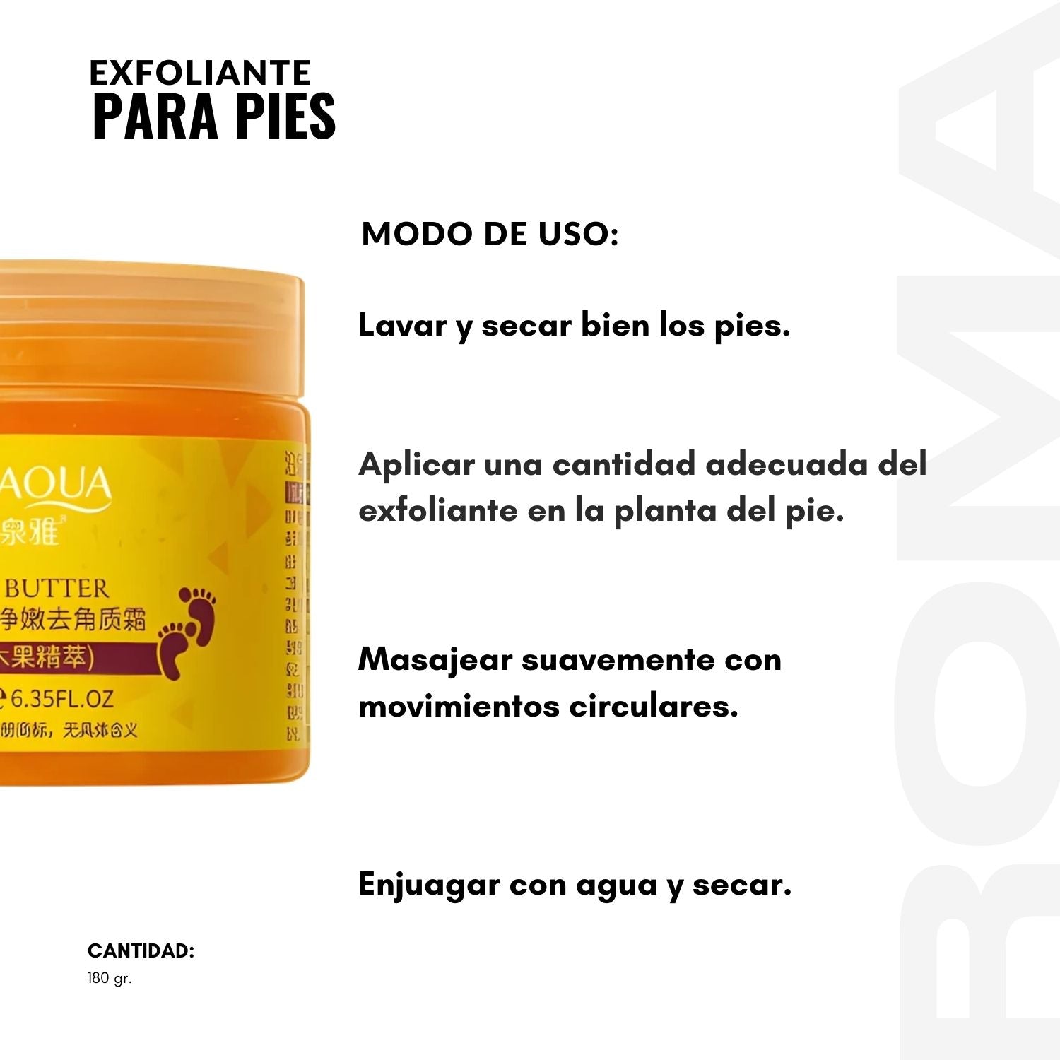 EXFOLIANTE PARA PIES 180G BIOAQUA