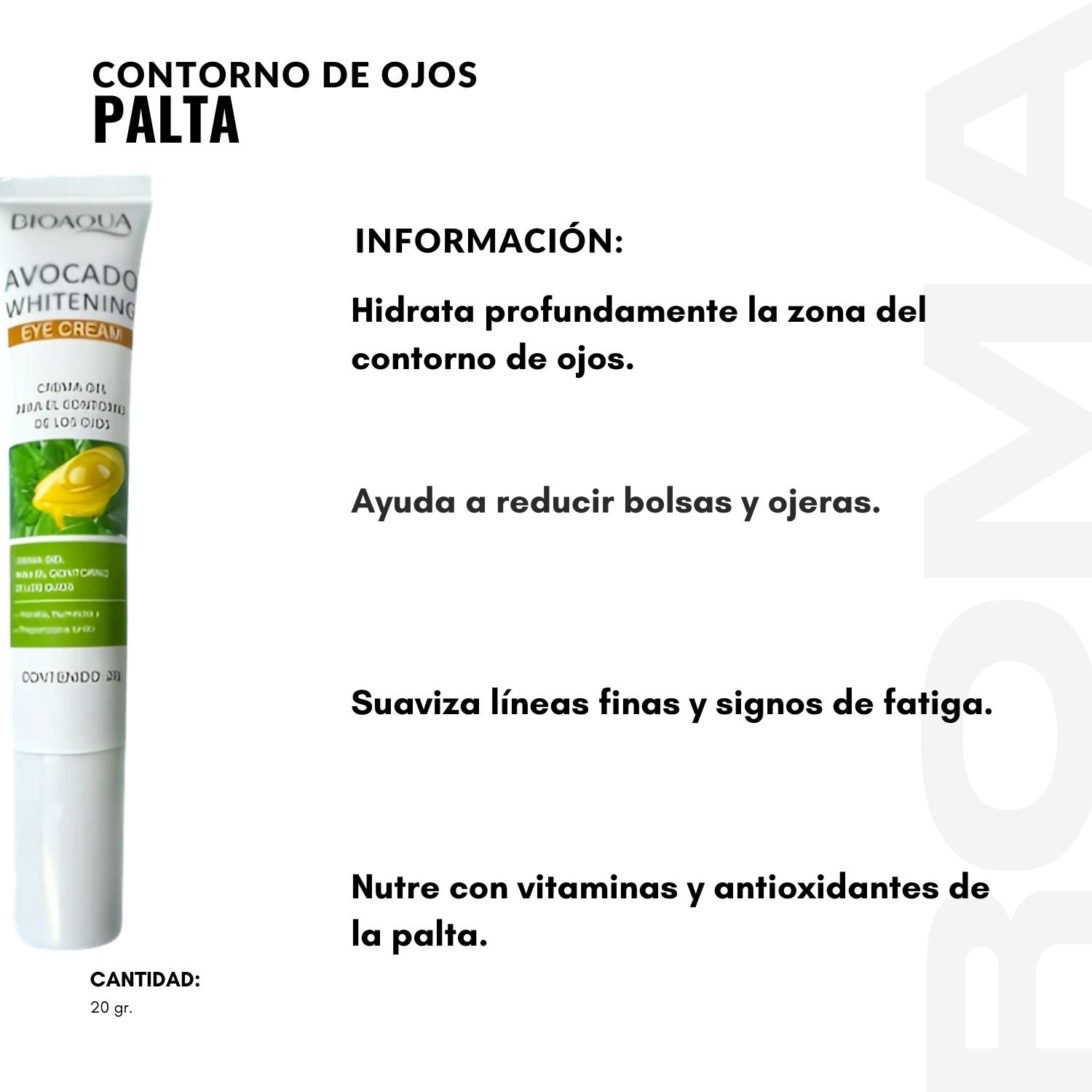 CONTORNO DE OJOS PALTA 20G BIOAQUA