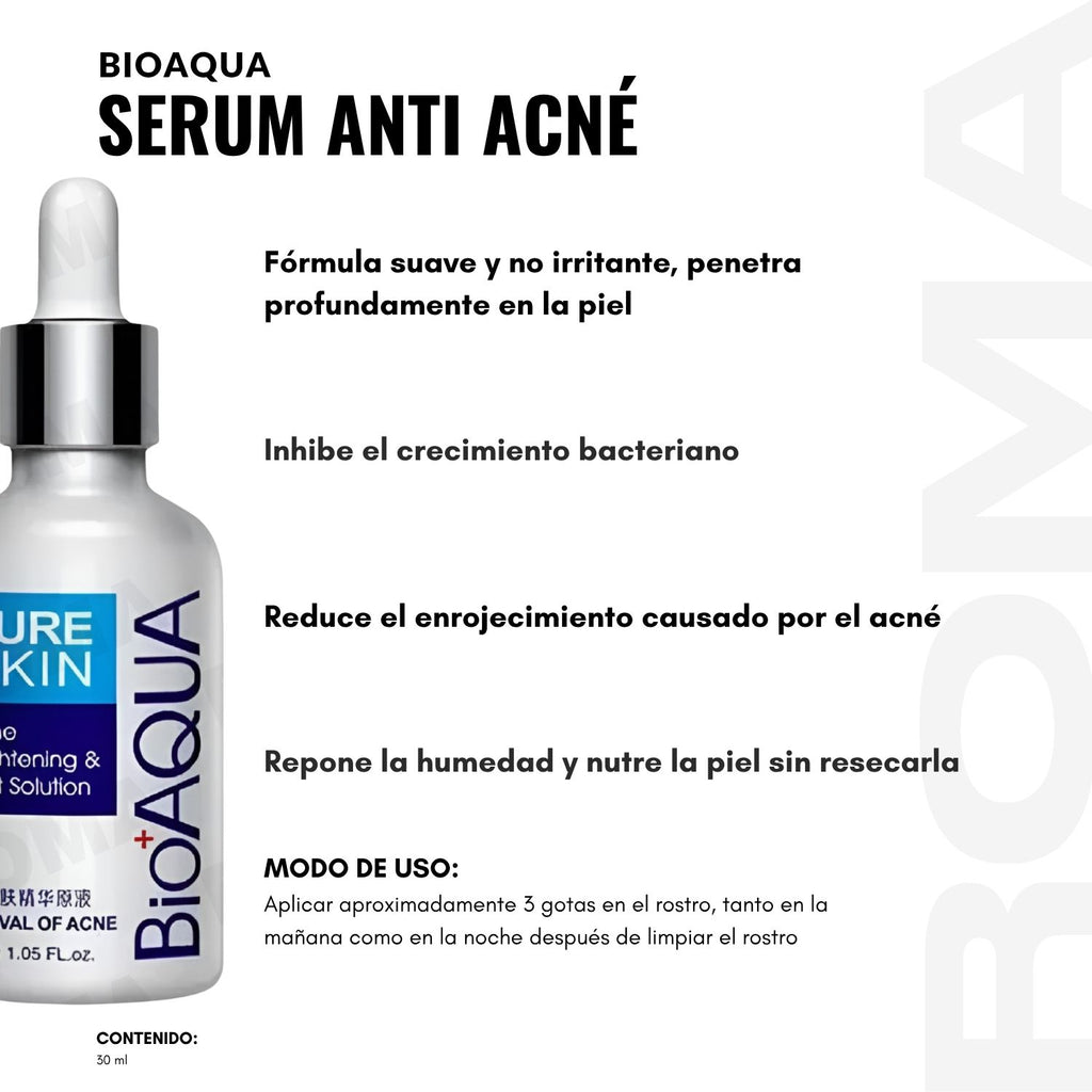 SERUM ANTI ACNÉ BIOAQUA 30ML