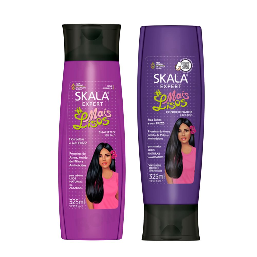 SHAMPOO + ACONDICIONADOR MAIS LISOS SKALA EXPERT 325ML
