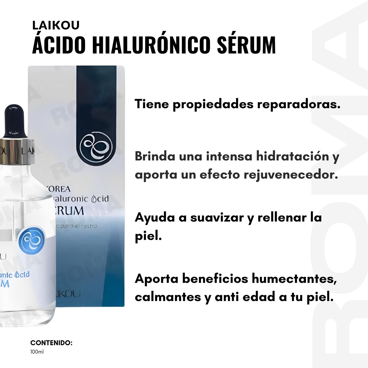 SERUM ÁCIDO HIALURÓNICO LAIKOU 100ML