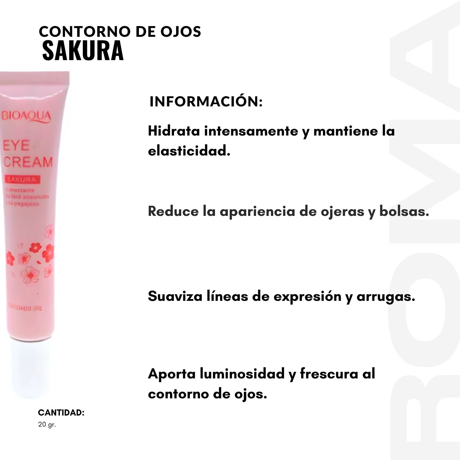 CONTORNO DE OJOS SAKURA 20G BIOAQUA