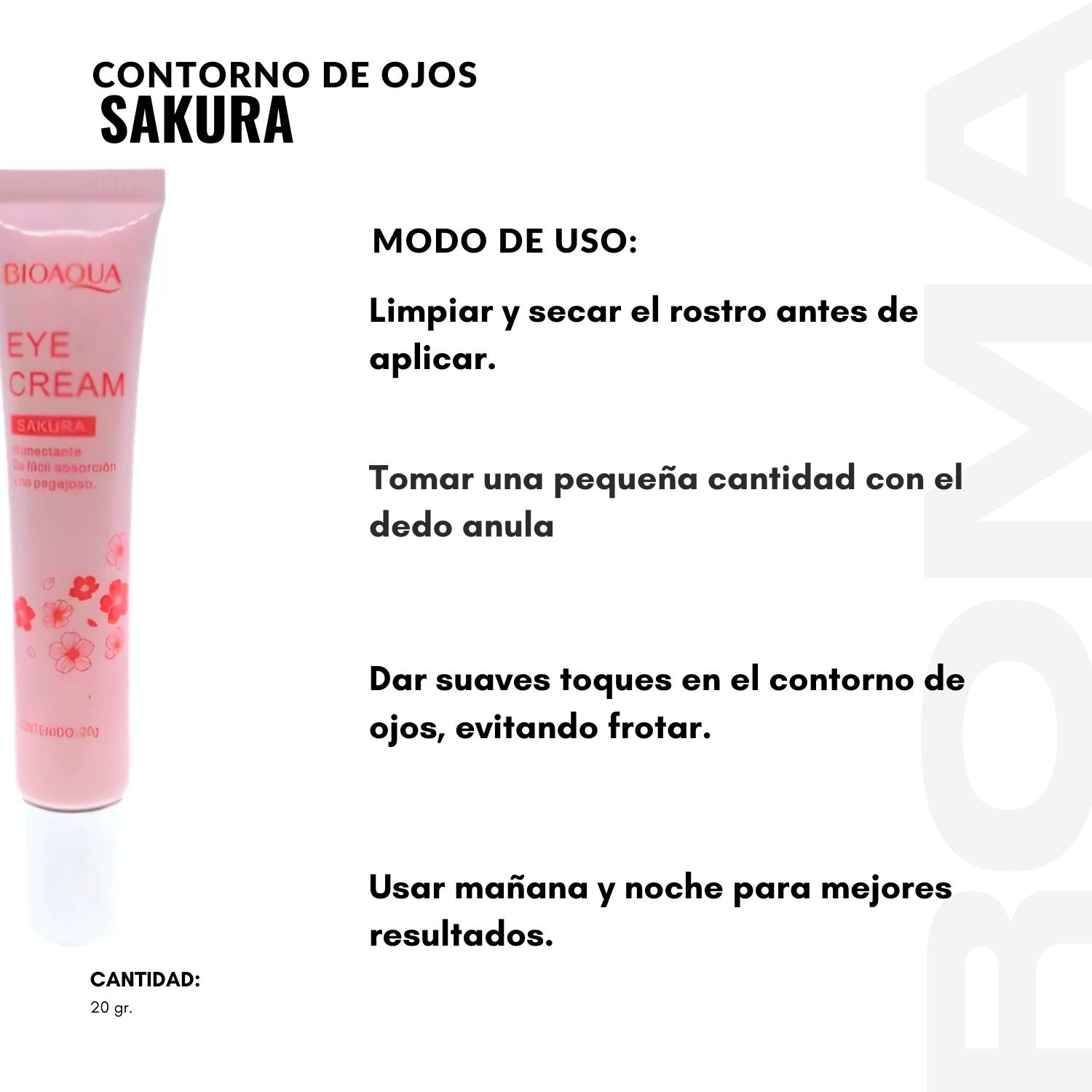 CONTORNO DE OJOS SAKURA 20G BIOAQUA
