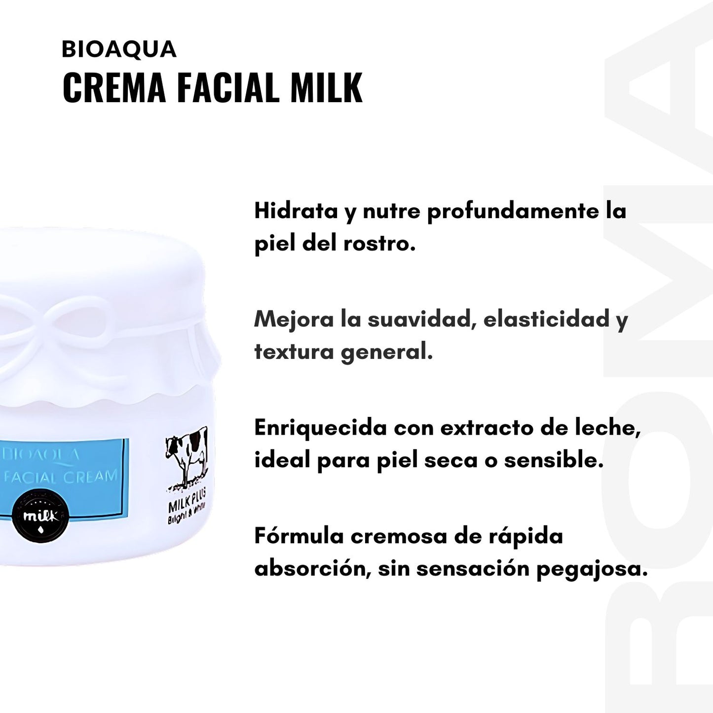 CREMA FACIAL DE LECHE BIOAQUA