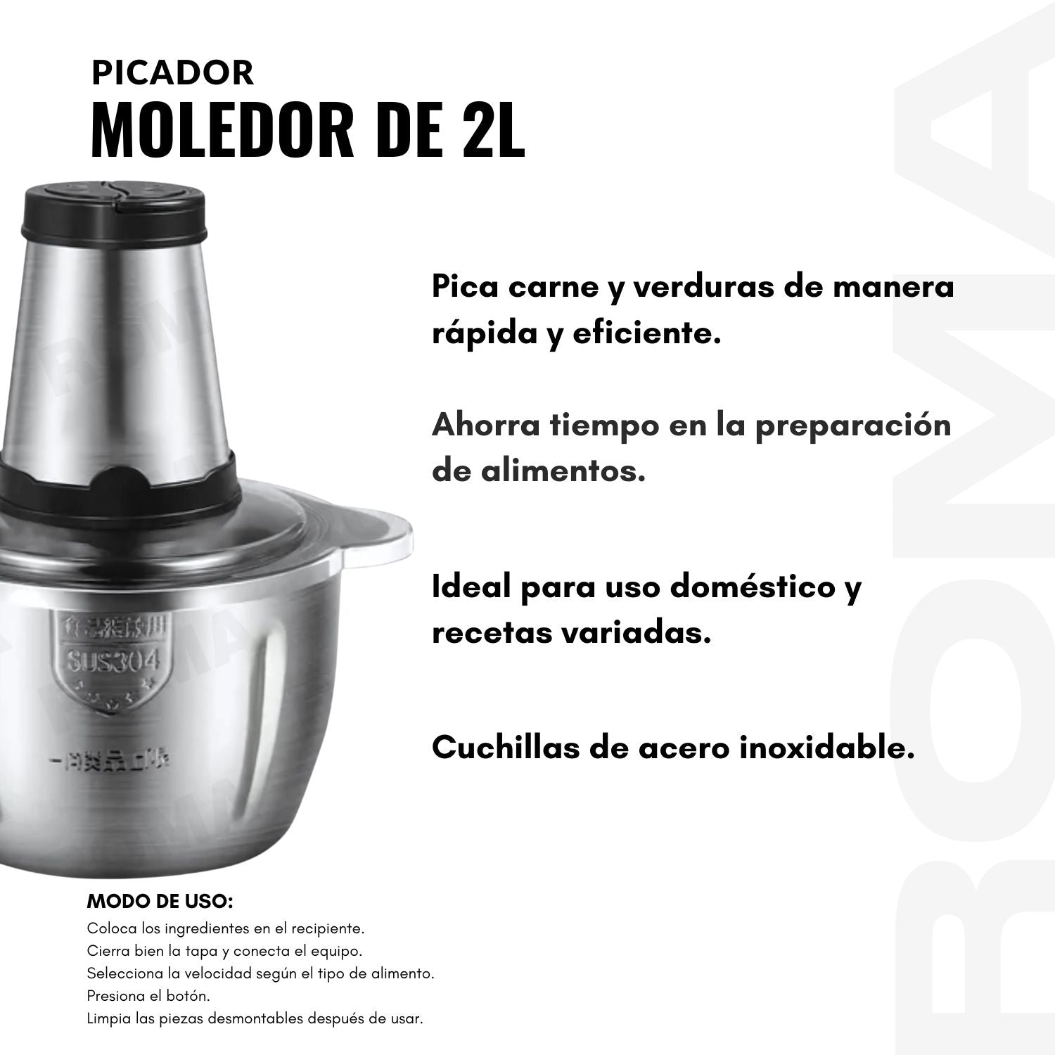 PICADOR MOLEDOR DE 2L