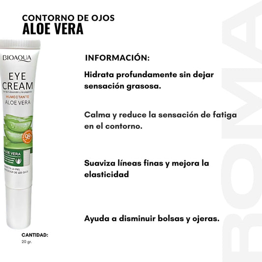 CONTORNO DE OJOS ALOE VERA 20G BIOAQUA
