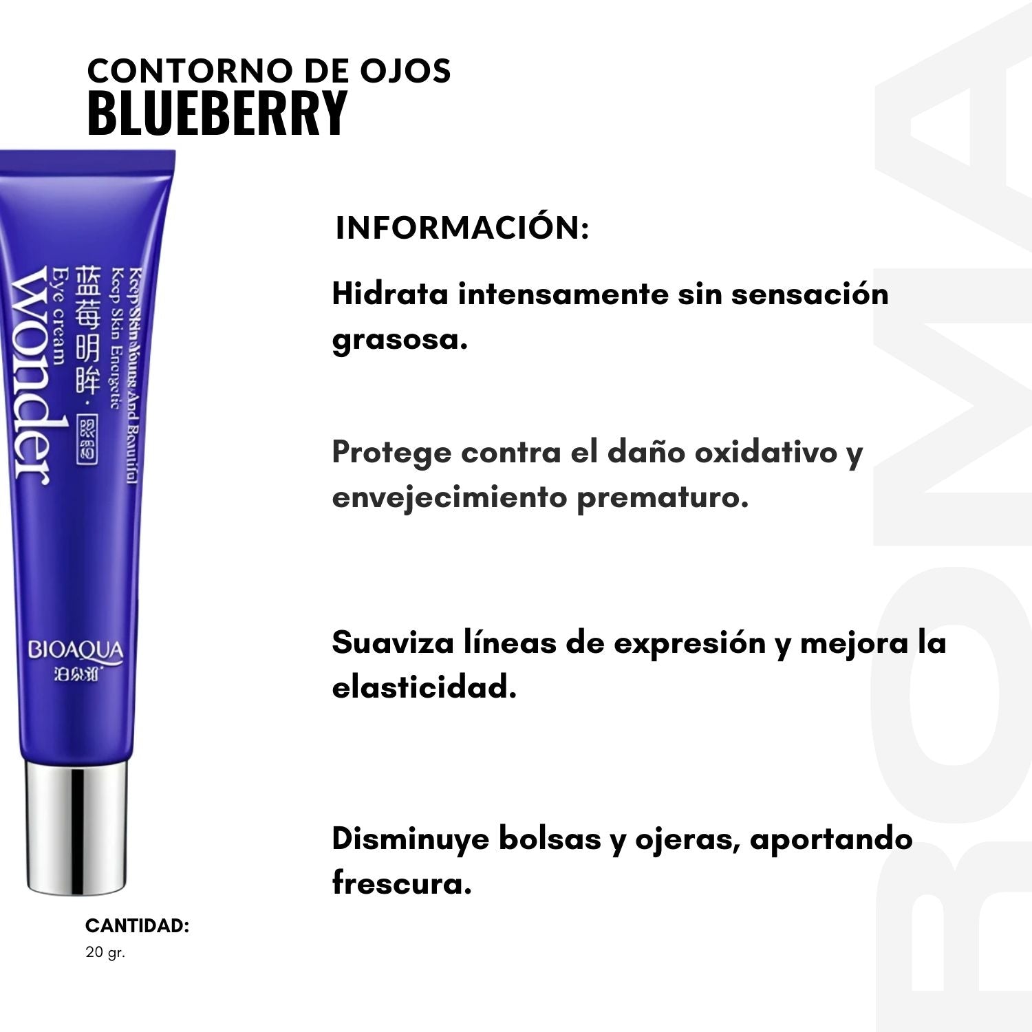 CONTORNO DE OJOS BLUEBERRY 20G BIOAQUA