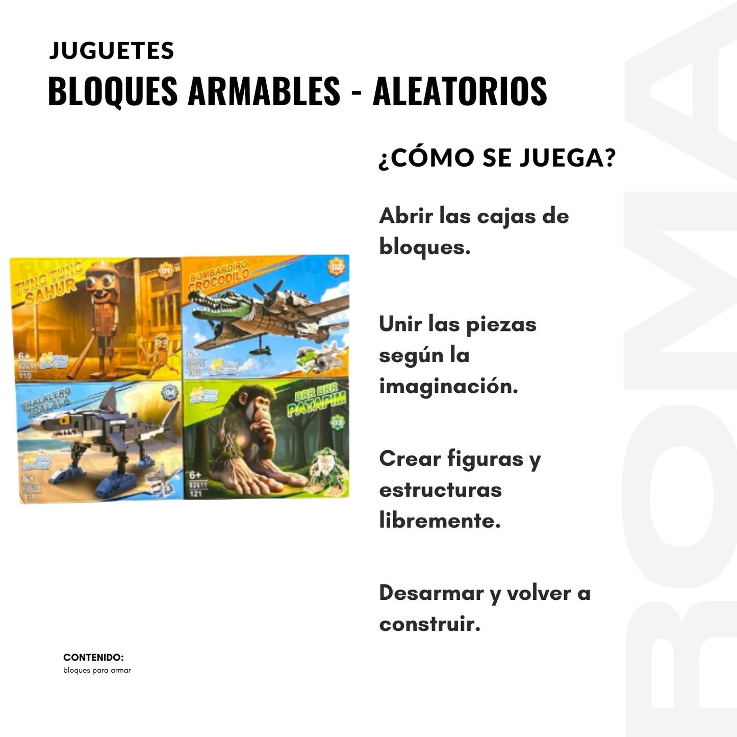 BLOQUES ARMABLES – ALEATORIOS
