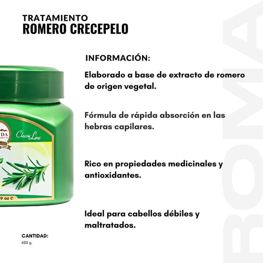 TRATAMIENTO ROMERO CRECEPELO 680G