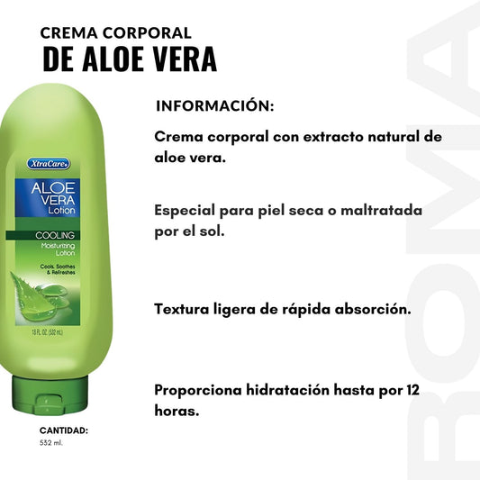 CREMA CORPORAL DE ALOE VERA 532ML