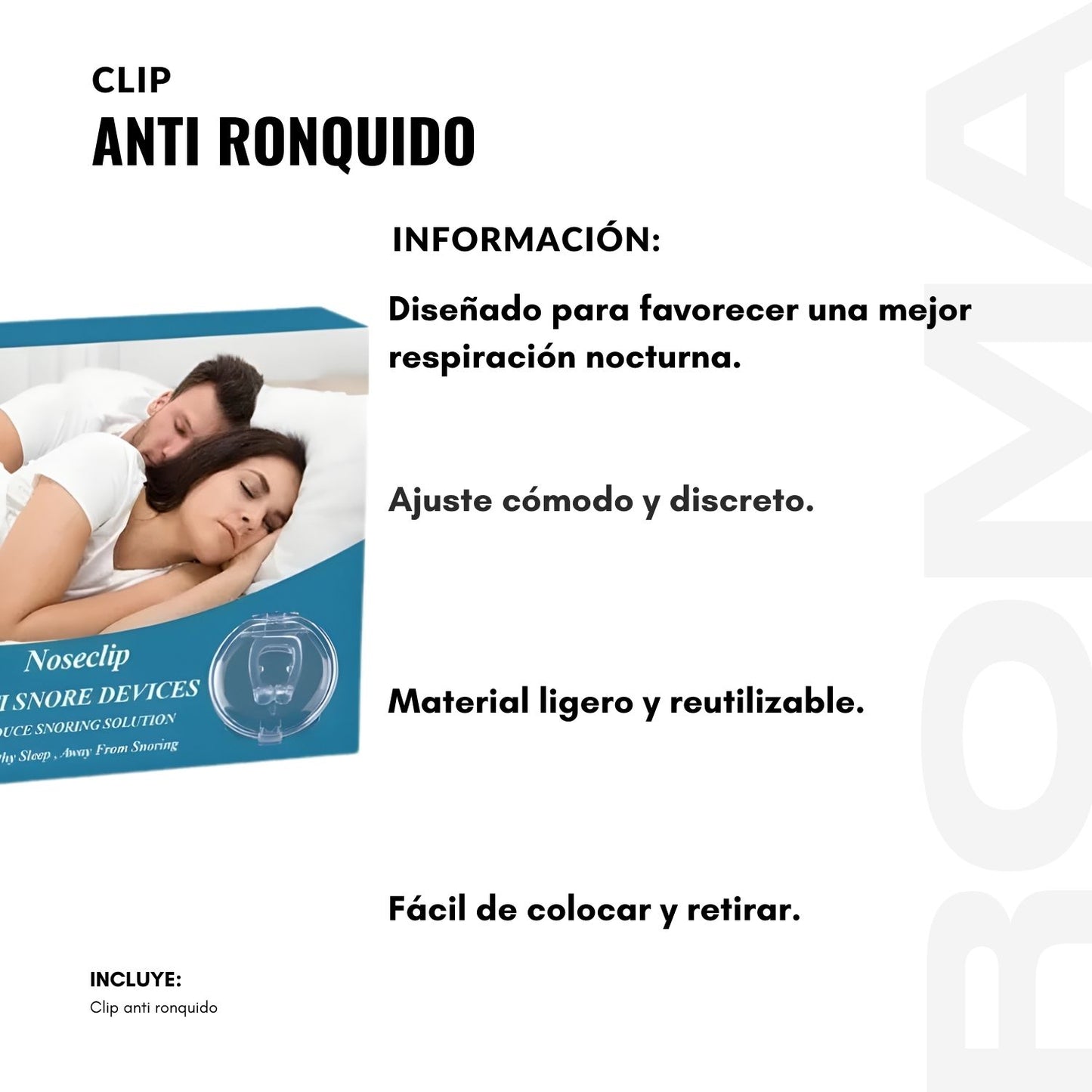 CLIP ANTI RONQUIDO