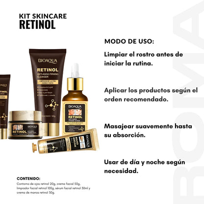 KIT SKINCARE RETINOL 5 PZS BIOAQUA