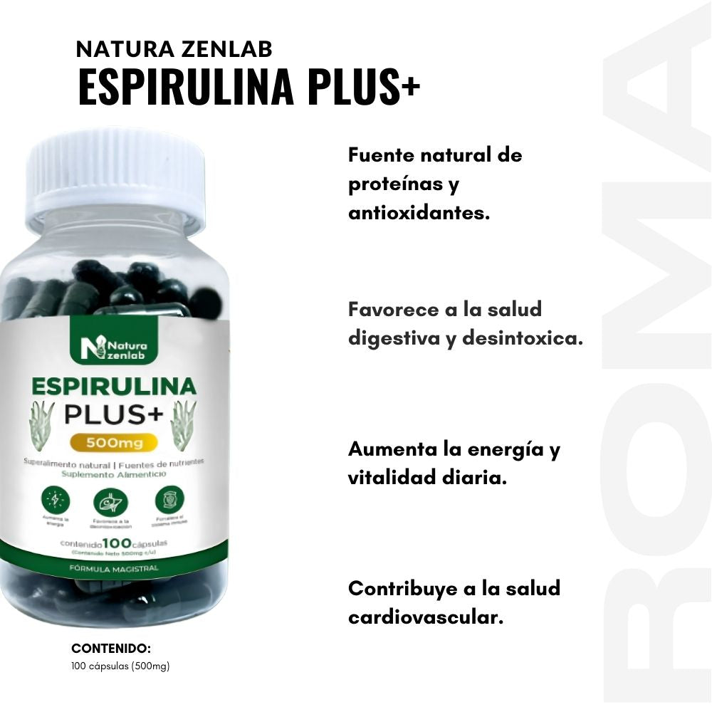 ESPIRULINA PLUS+ 500MG