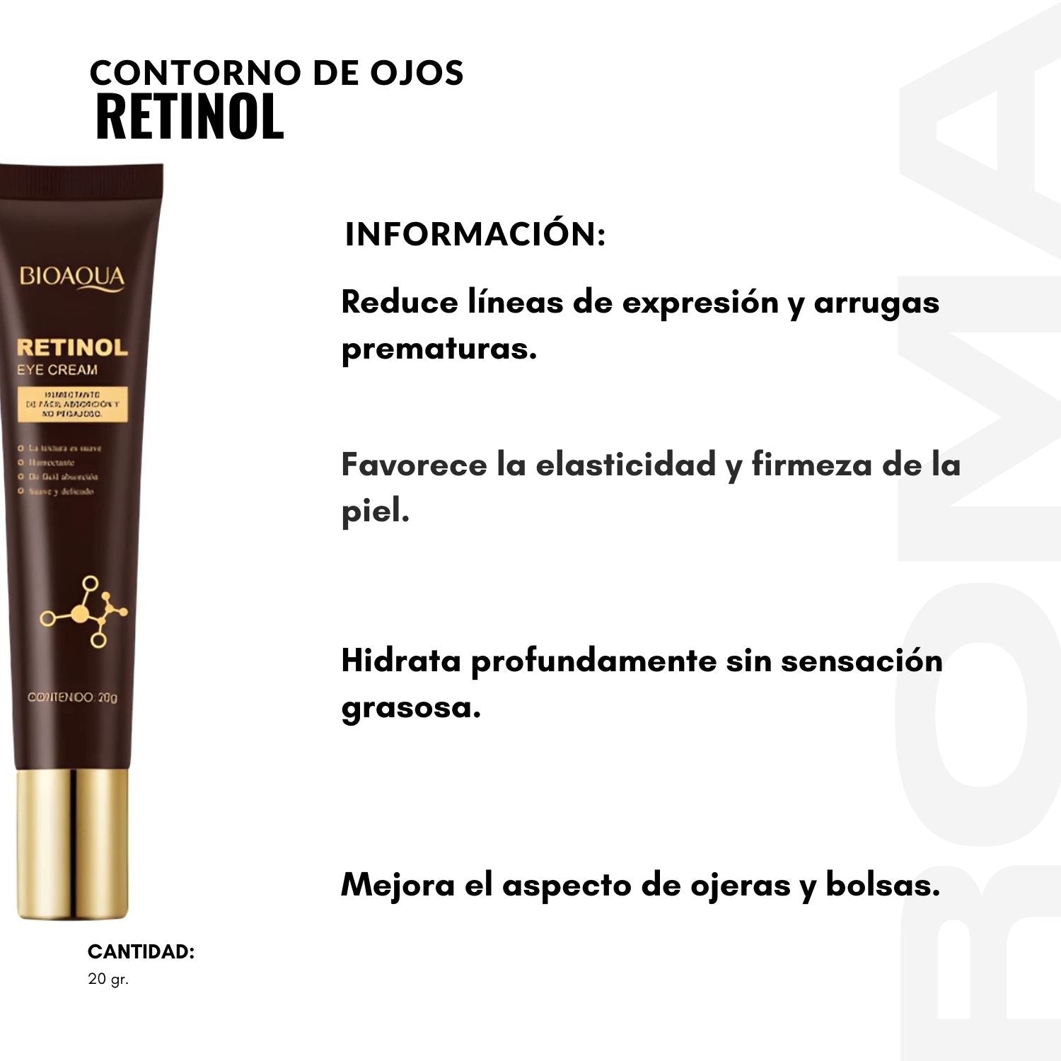 CONTORNO DE OJOS RETINOL 20G BIOAQUA