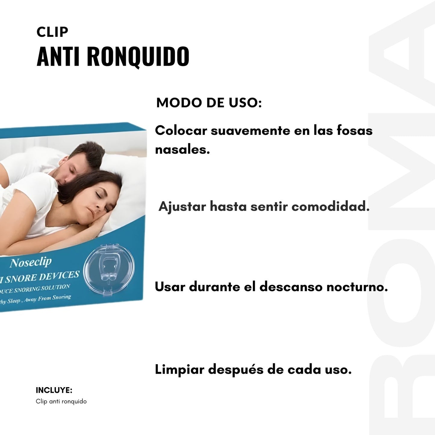 CLIP ANTI RONQUIDO