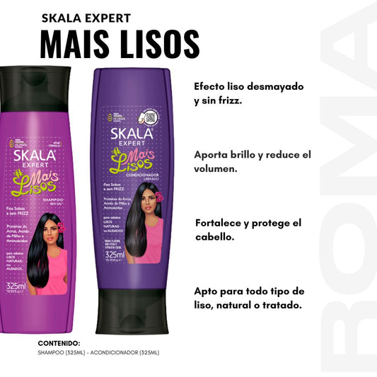 SHAMPOO + ACONDICIONADOR MAIS LISOS SKALA EXPERT 325ML