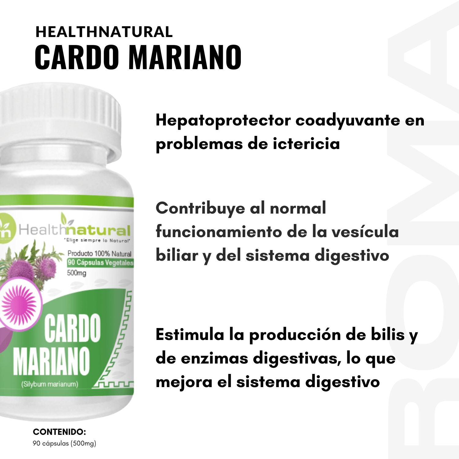 CARDO MARIANO HEALTHNATURAL 500MG