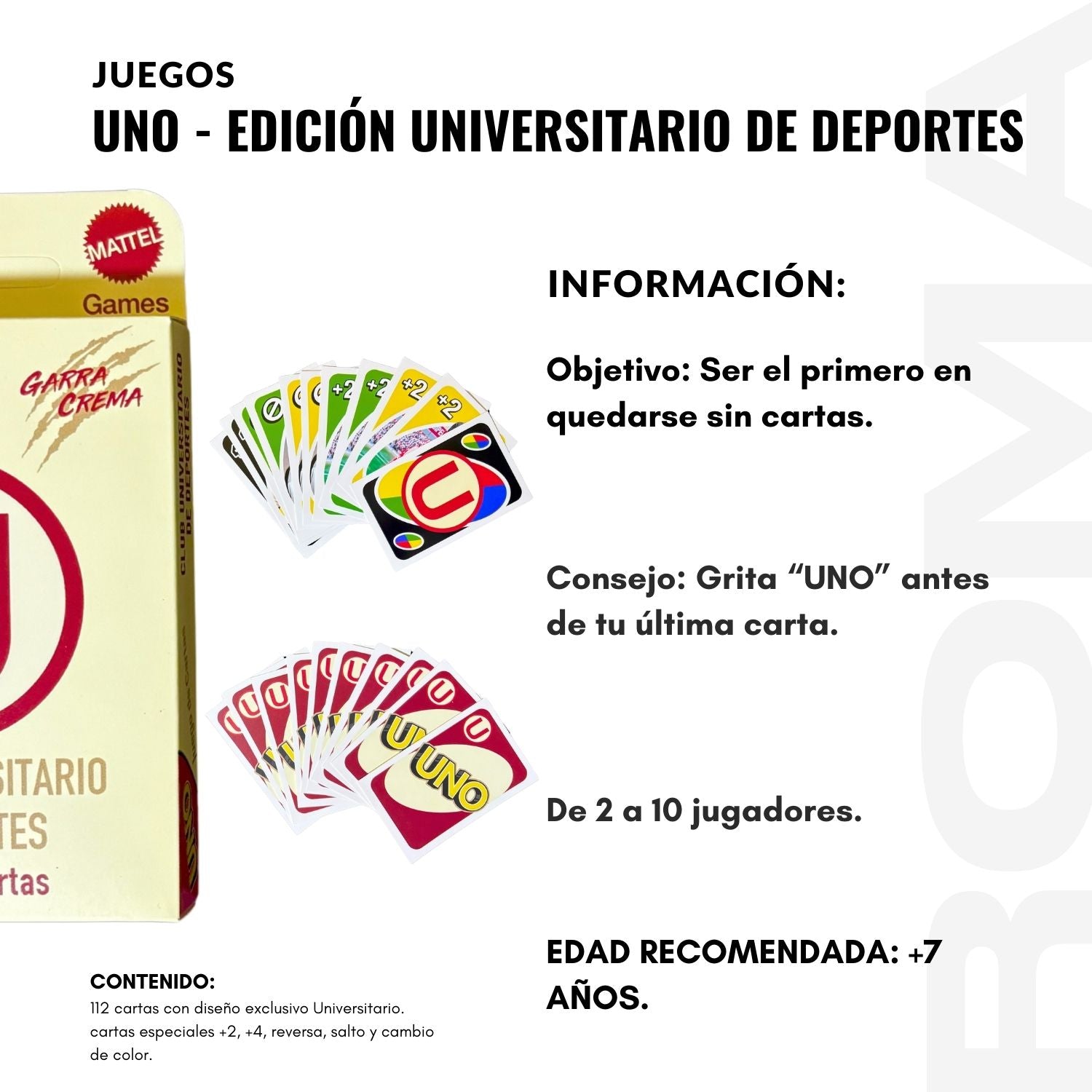 UNO – EDICIÓN UNIVERSITARIO DE DEPORTES V3