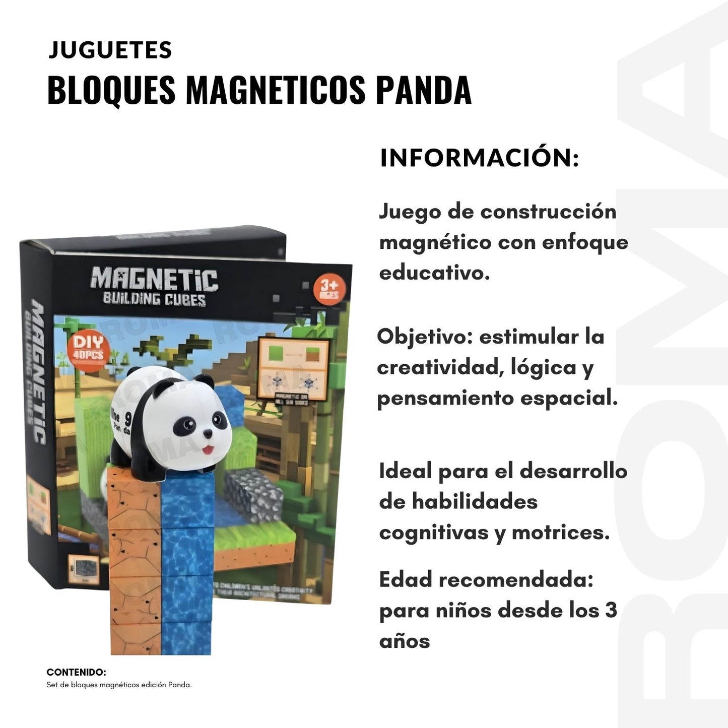 BLOQUES MAGNETICOS PANDA