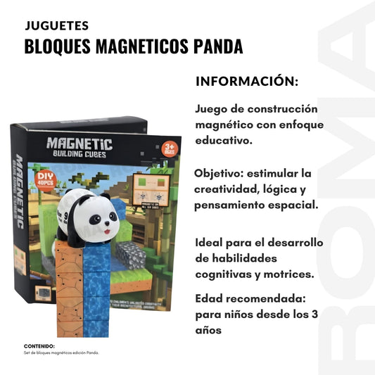 BLOQUES MAGNETICOS PANDA