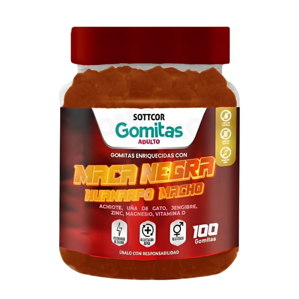GOMITAS MACA NEGRA 100UND