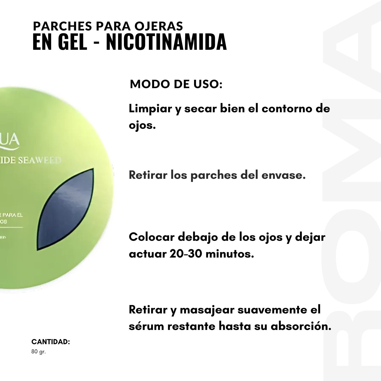 MASCARILLA PARA OJERAS EN GEL – NICOTINAMIDA 80G BIOAQUA