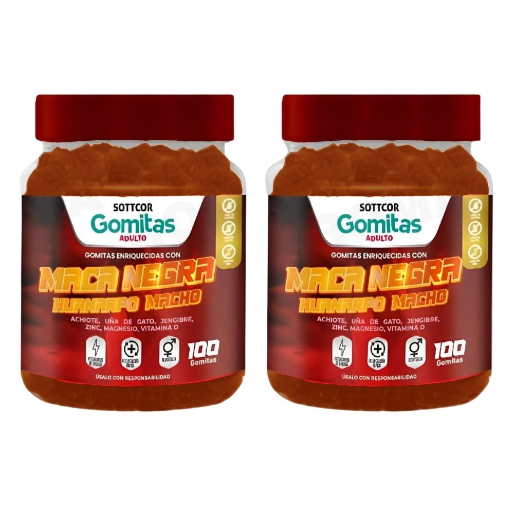 GOMITAS MACA NEGRA 100UND