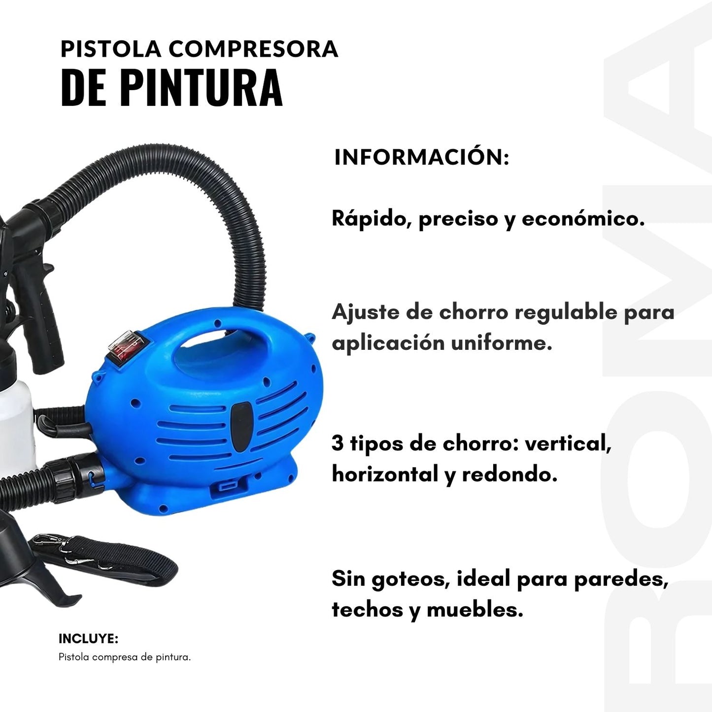PISTOLA COMPRESORA DE PINTURA - PAINT ZOOM