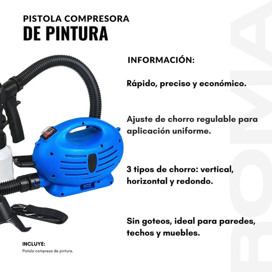 PISTOLA COMPRESORA DE PINTURA - PAINT ZOOM