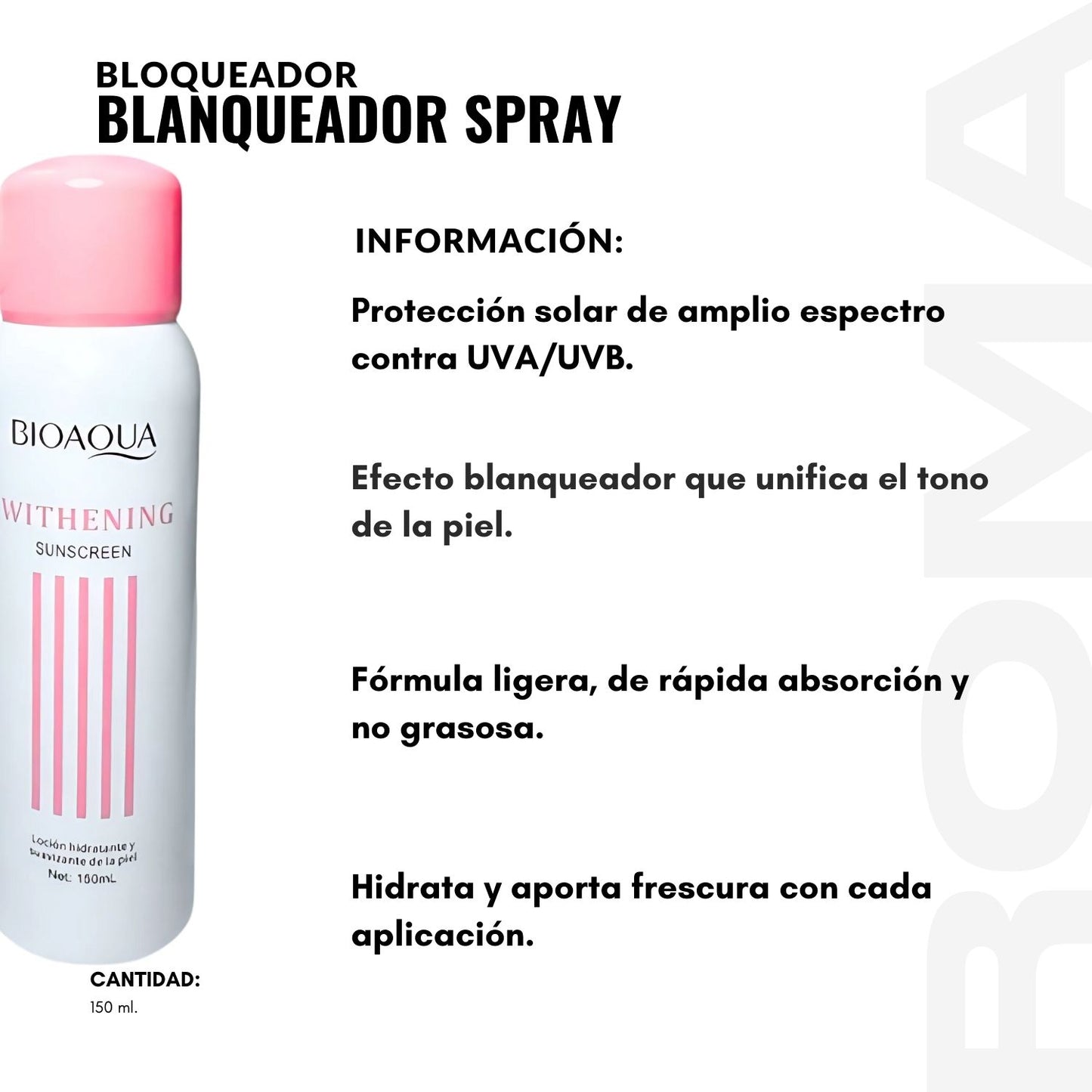 BLOQUEADOR BLAQUEDOR SPRAY 150ML BIOAQUA