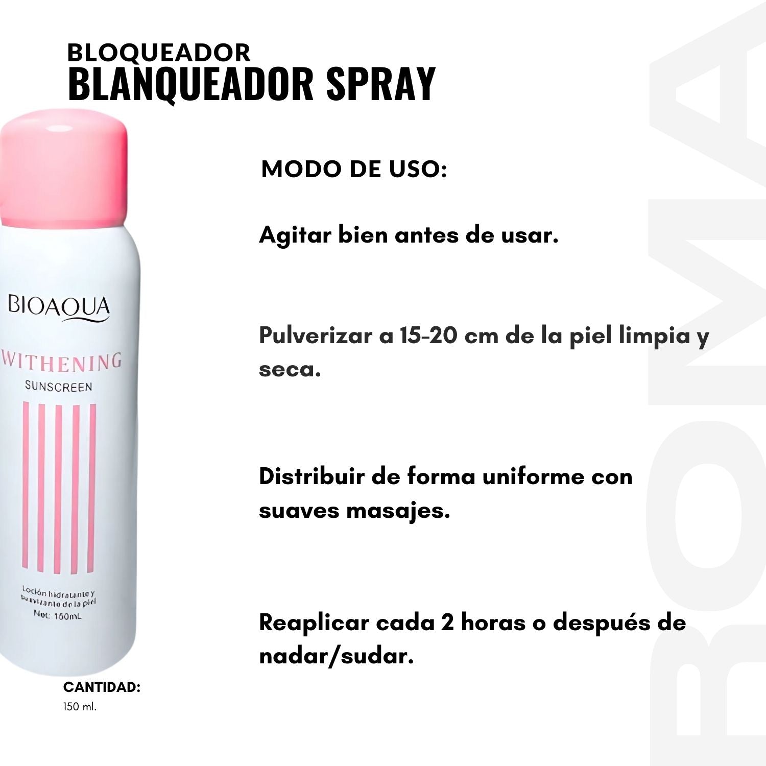 BLOQUEADOR BLAQUEDOR SPRAY 150ML BIOAQUA