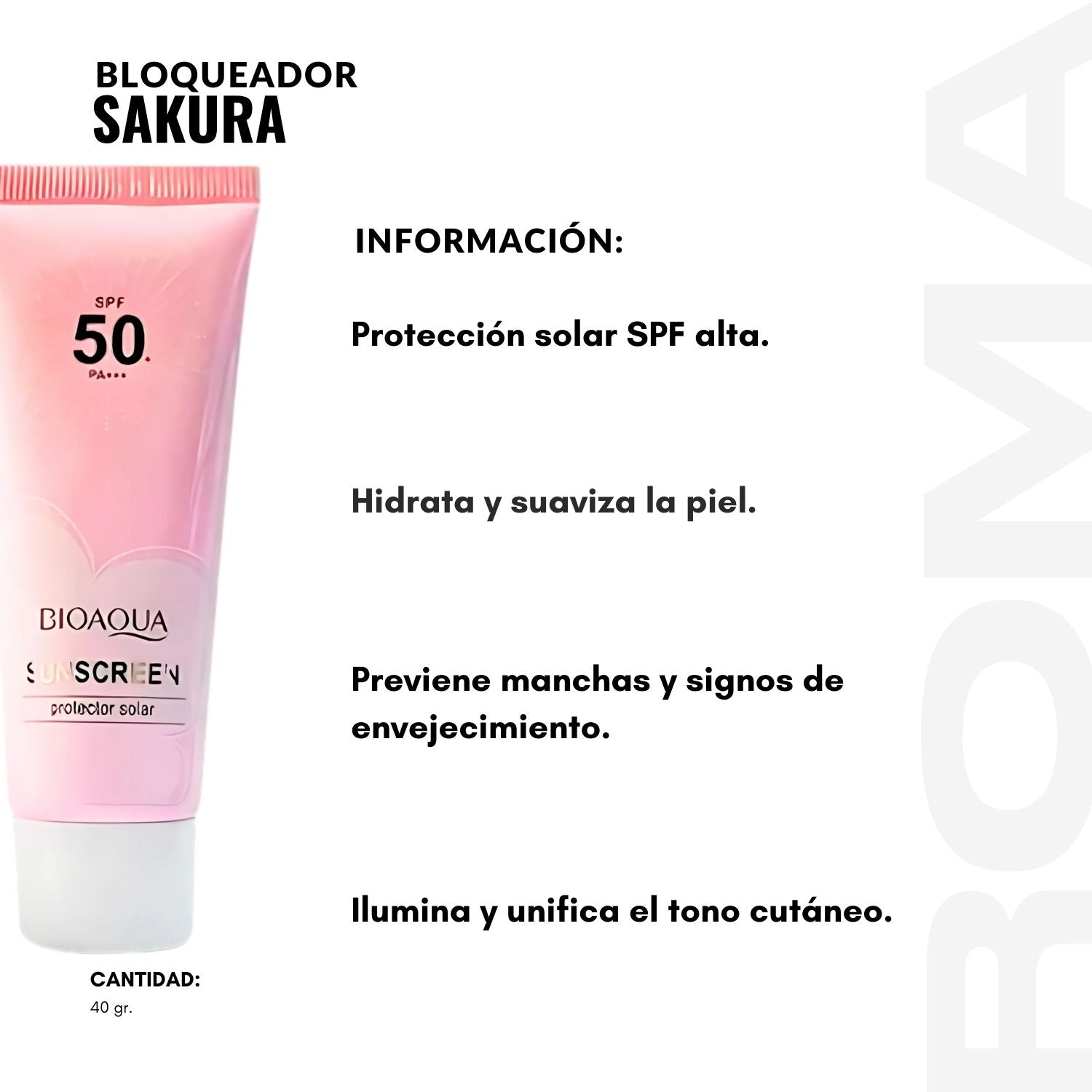 BLOQUEADOR SAKURA 40G BIOAQUA