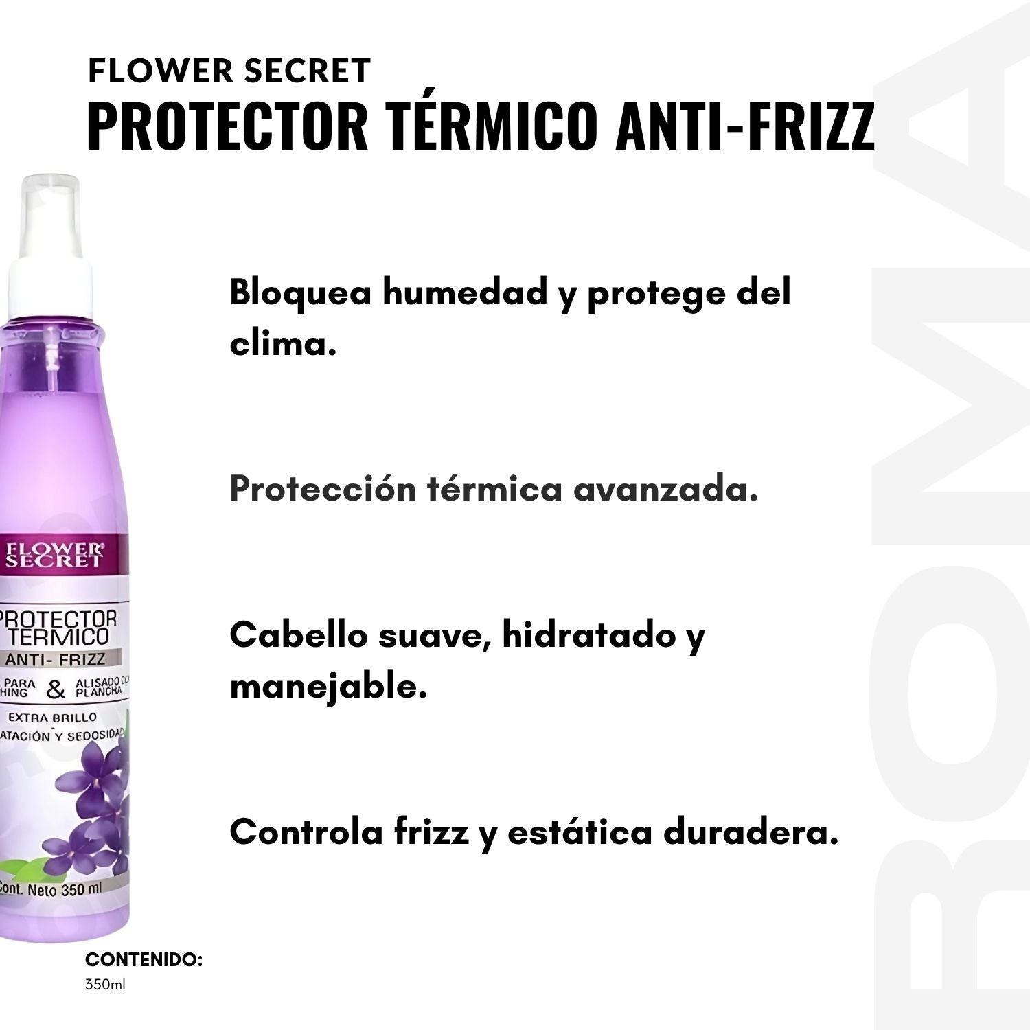 PROTECTOR TÉRMICO ANTI FRIZZ FLOWER SECRET 350ML
