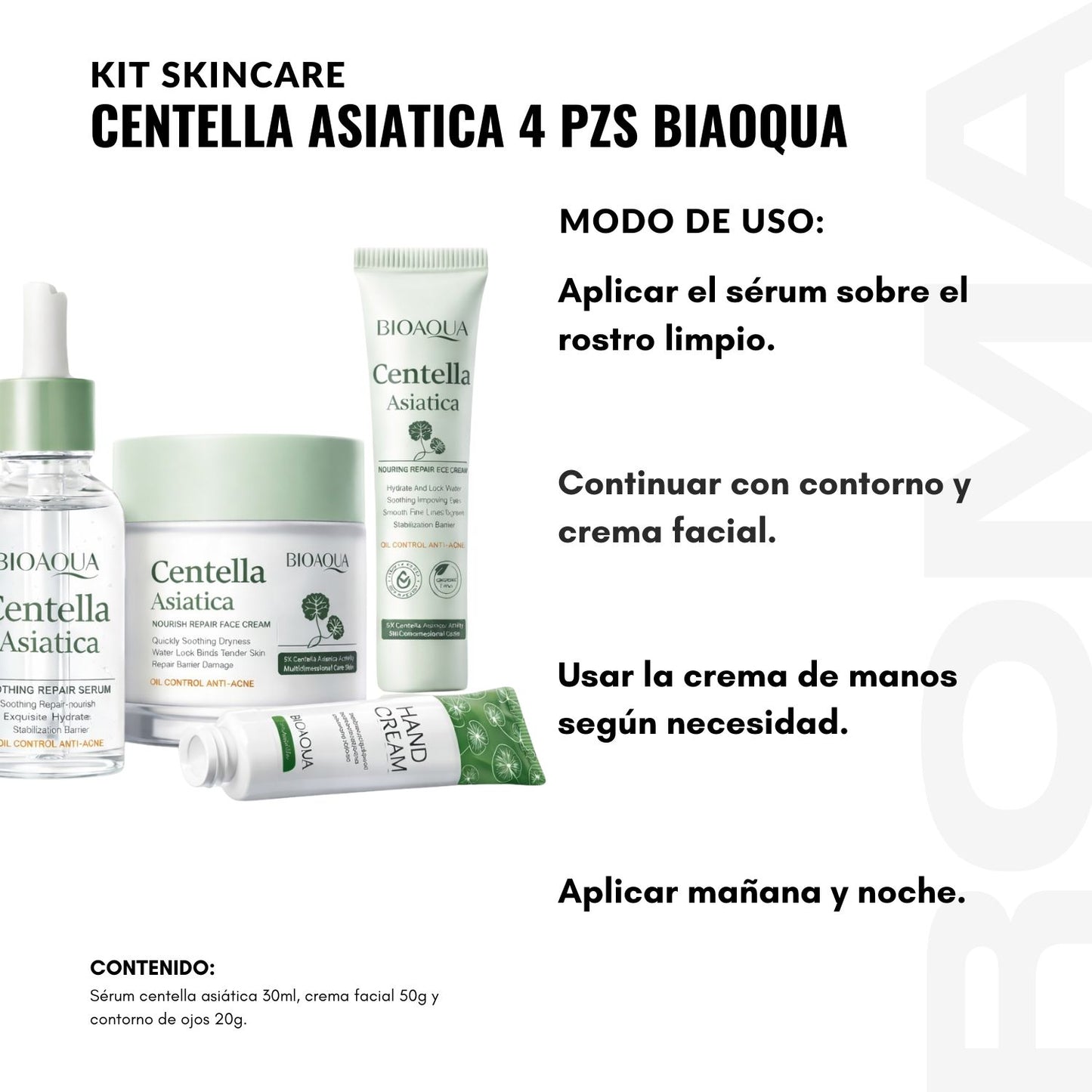 KIT CENTELLA ASIATICA 4 PZS BIOAQUA