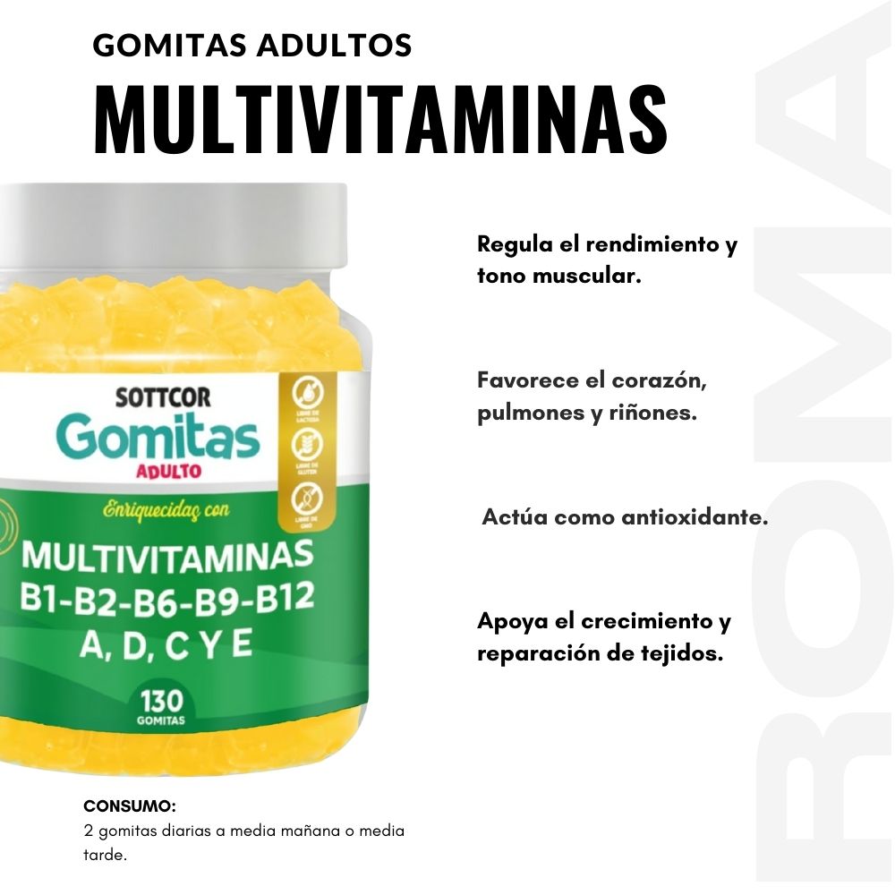GOMITAS MULTIVITAMINAS 130UND