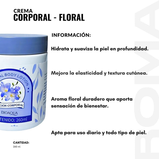 CREMA CORPORAL – FLORAL 260ML BIOAQUA