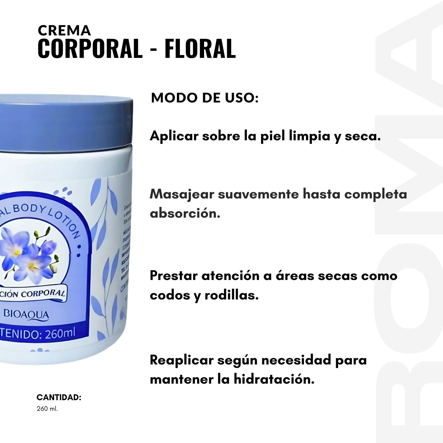 CREMA CORPORAL – FLORAL 260ML BIOAQUA
