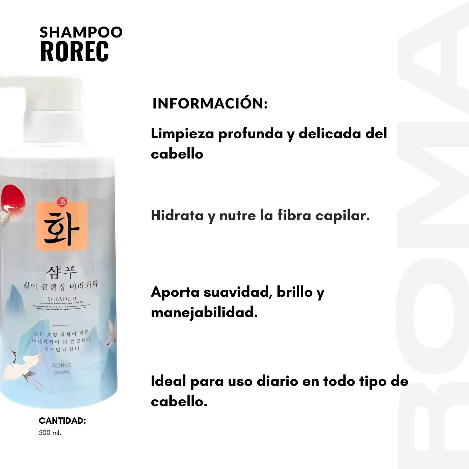 SHAMPOO ROREC 500ML