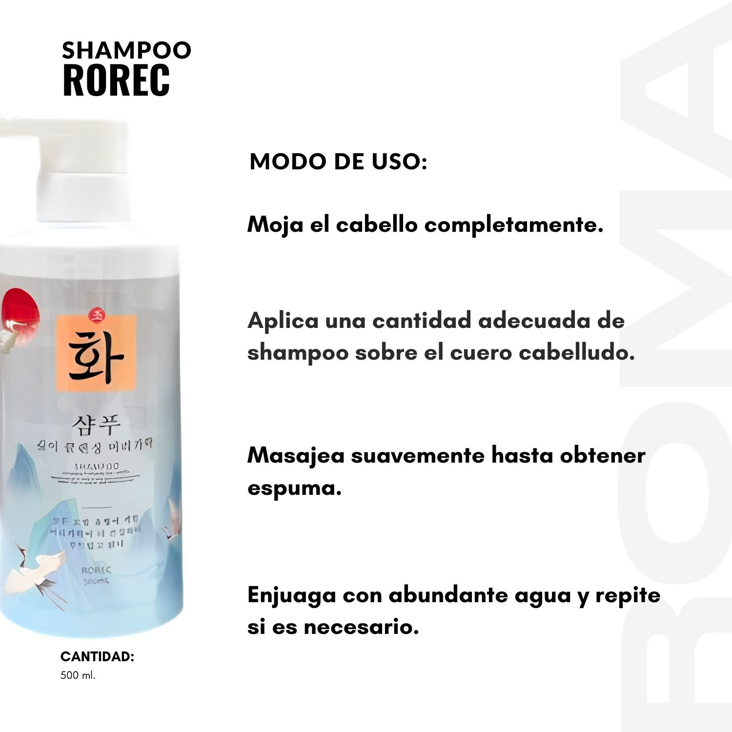 SHAMPOO ROREC 500ML