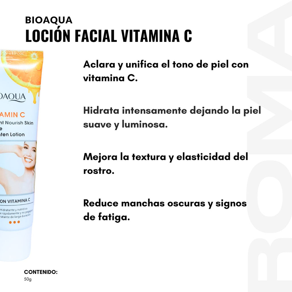 LOCIÓN FACIAL CON VITAMINA C 50G BIOAQUA