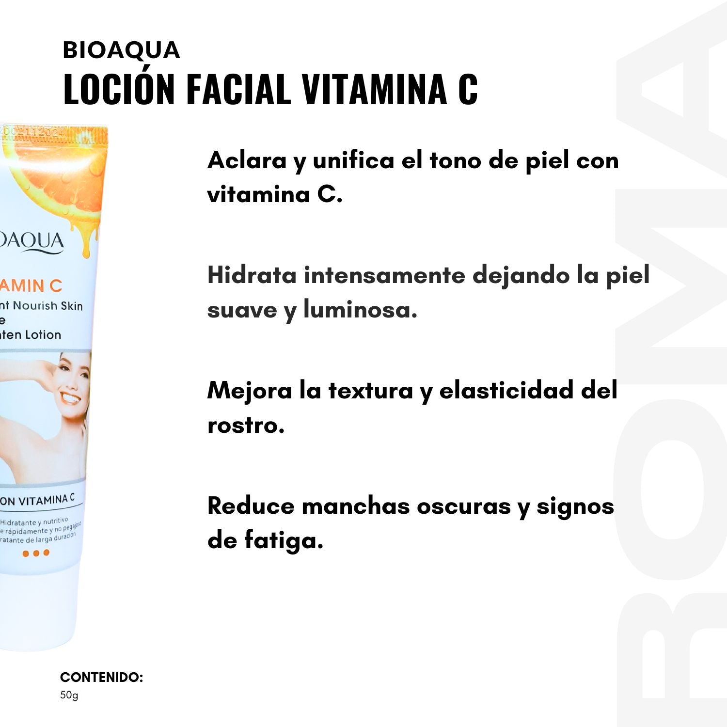 LOCIÓN FACIAL CON VITAMINA C 50G BIOAQUA