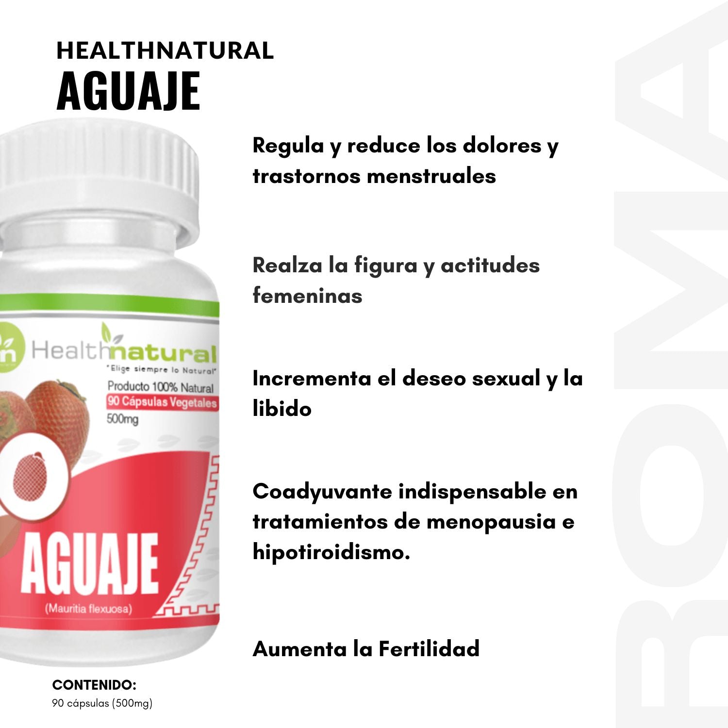 AGUAJE HEALTHNATURAL 500MG