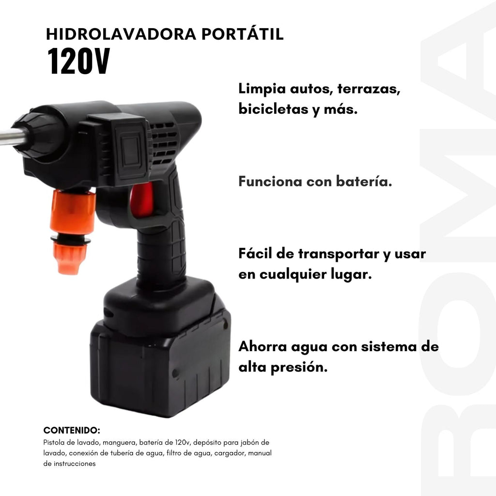 HIDROLAVADORA PORTÁTIL 120v