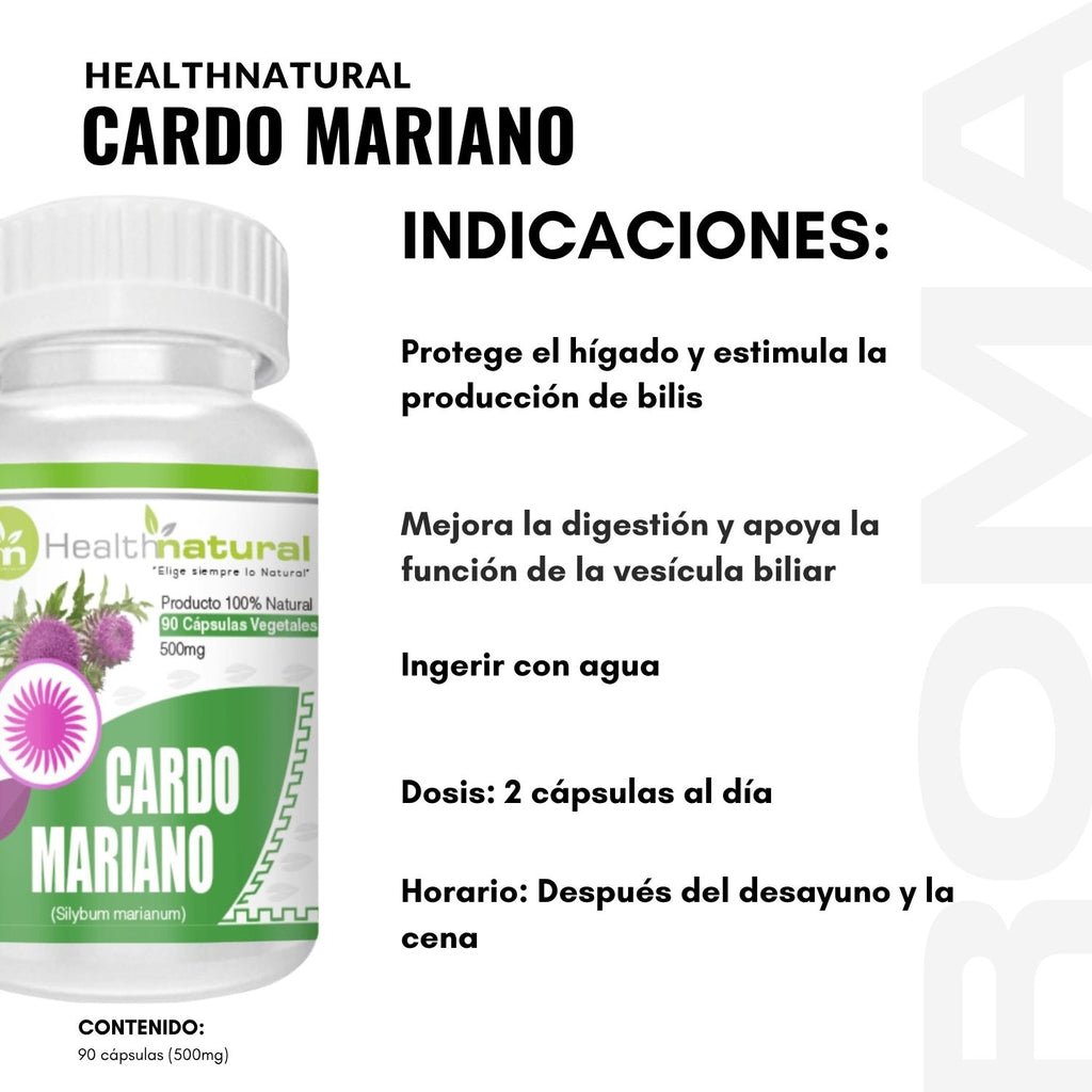 CARDO MARIANO HEALTHNATURAL 500MG