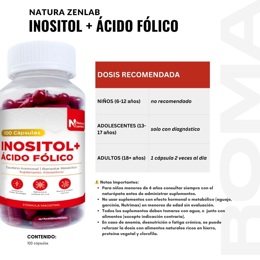 INOSITOL + ÁCIDO FÓLICO PLUS+