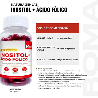 INOSITOL + ÁCIDO FÓLICO PLUS+